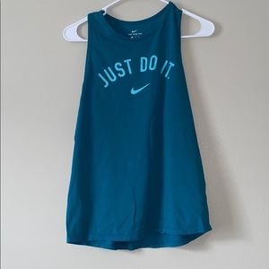 NIKE Dri-Fit Teal Just Do It Tank